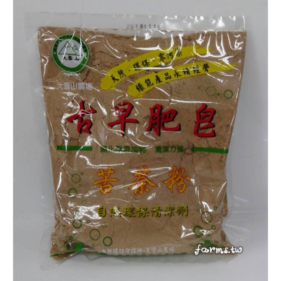[大雪山農場] 古早肥皂-苦茶粉600g(自然環保清潔劑)*10包